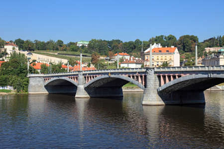 An old bridge in central Prague, Czech.の写真素材