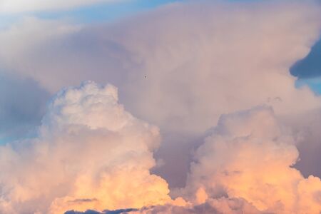 Abstract fluffy cumulus cloudscapeの写真素材