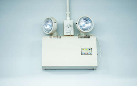 emergency Lighting in industrial factoryの写真素材