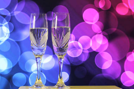 Pair glass of champagneの写真素材