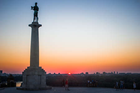 Statue of victory in Belgrade, Serbiaのeditorial素材