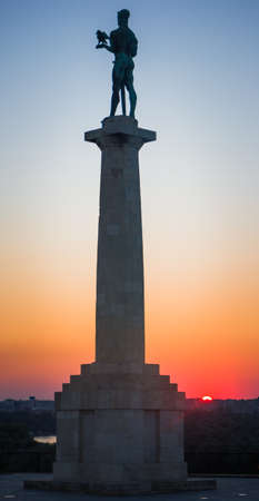 Statue of victory in Belgrade, Serbiaのeditorial素材