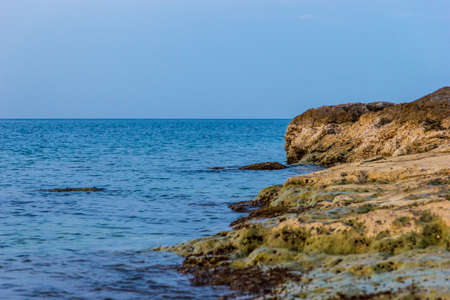 Rocky shores of Adriatic sea near Pula. Istra, Croatia, Europeの写真素材