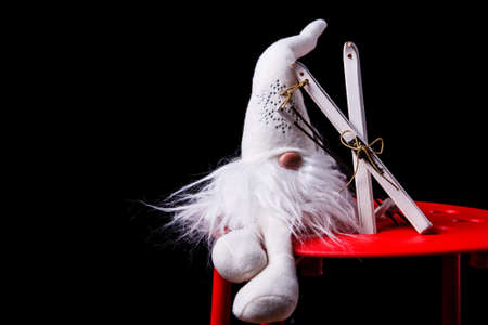 Santa Claus and Ski.の写真素材