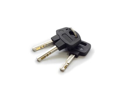 the keys on white background