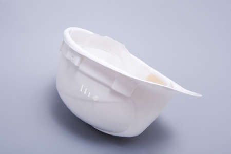 hard hat on a grey background