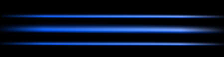 Blue, neon light on a black backgroundの写真素材