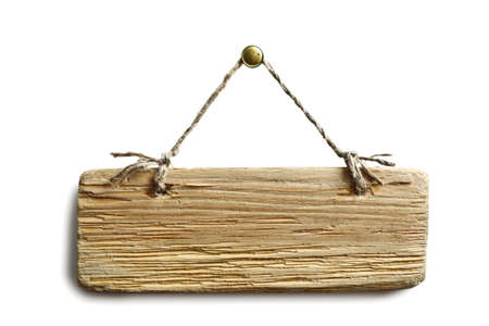 Old board piece on a white backgroundの写真素材