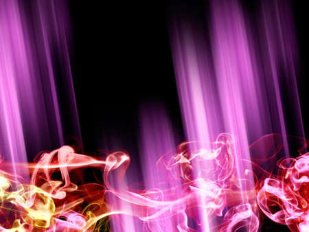 Smooth red smoke on a black backgroundの写真素材
