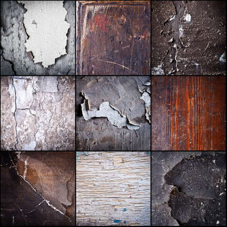 Fragments of the old crackled wallsの写真素材
