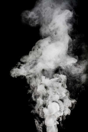 Smoke fragments on a black background