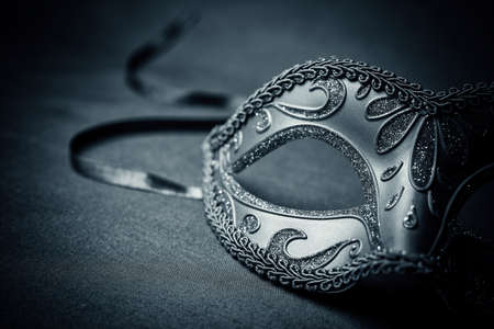 carnival mask on a black backgroundの写真素材