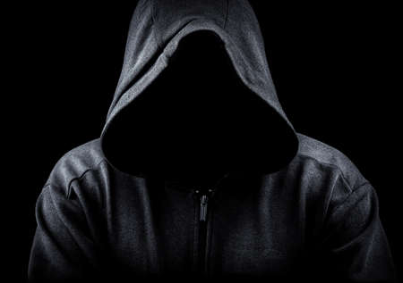 Hoodie on a black backgrounの写真素材