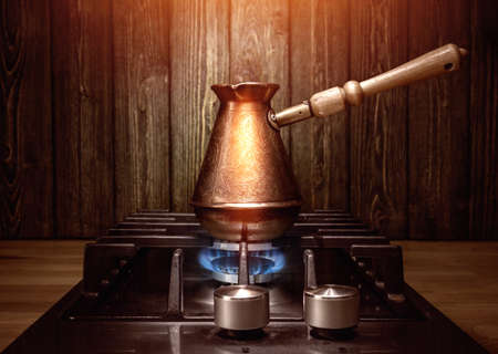 Turka for coffee on the hobの写真素材