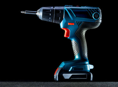 screwdriver on a black backgroundの写真素材