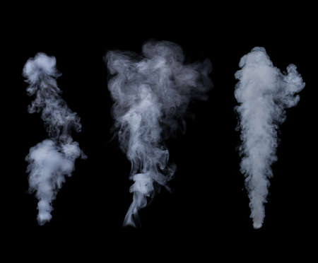 smoke on a black background