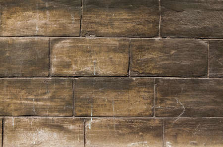 Plastered wall imitating cinder blockの写真素材