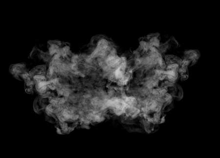 Clouds of smoke on a black background.の写真素材