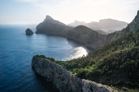 Viewpoint to Cap de Formentor, Mallorca, Spainの写真素材