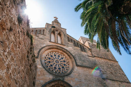 Church of St. Jaume in Alcudia, Balearic island, Spain. Landmark of Majorcaの写真素材