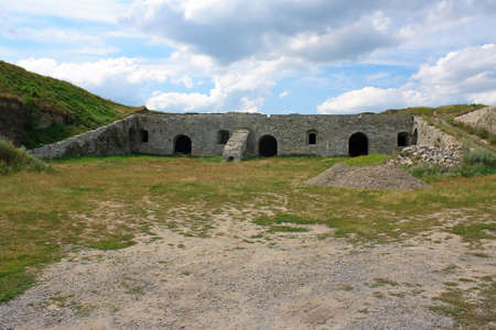 The medieval fortress in Kamenets Podolskiy, Carpathians, Ukraineのeditorial素材