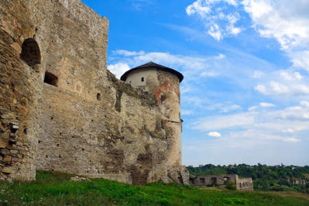 The medieval fortress in Kamenets Podolskiy, Carpathians, Ukraineのeditorial素材