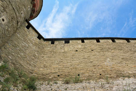 The medieval fortress in Kamenets Podolskiy, Carpathians, Ukraineのeditorial素材