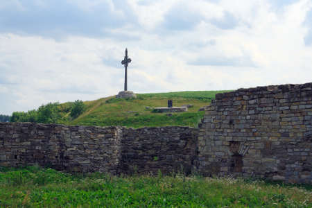 The medieval fortress in Kamenets Podolskiy, Carpathians, Ukraineのeditorial素材