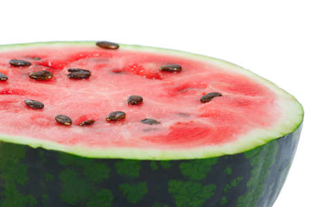 The fresh watermelon on a white backgroundの写真素材