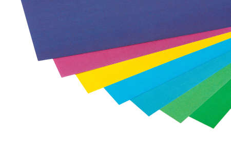 Pages of colored paper for childrenの写真素材