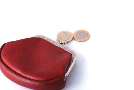 old wallet and old changesの写真素材