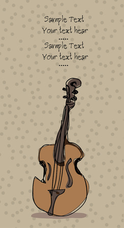 double bass background illustrationのイラスト素材