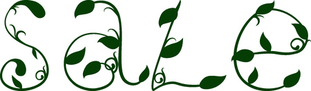 Spring sale text design templateのイラスト素材