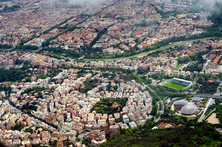 Aerial photograph of Rome cityの写真素材