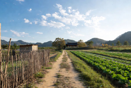 Vegetable garden in chiangmai province, Thailand.の素材