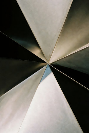 abstract background of geometric shapes, shallow depth of field, selective focusの素材