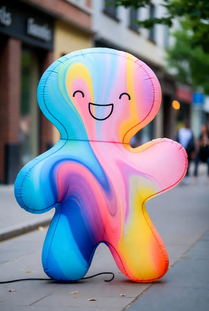 Colorful inflatable balloon in Kuala Lumpur, Malaysia.の素材