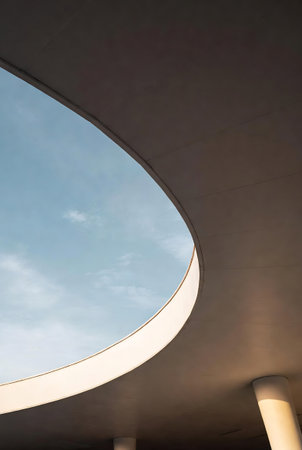 Architectural detail of modern architecture, detail of a modern buildingの素材