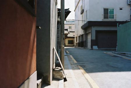 street view in the old town of Takayama, Japan.の素材