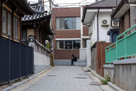 Street view of Kanazawa, Japanの素材