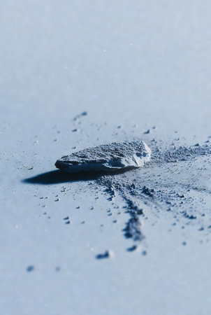 Ice on a frozen lake in winter. Ice texture. Ice background.の素材