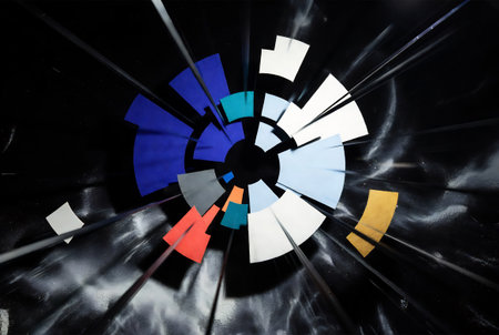 abstract color wheel as very nice technology background (backdrop)の素材