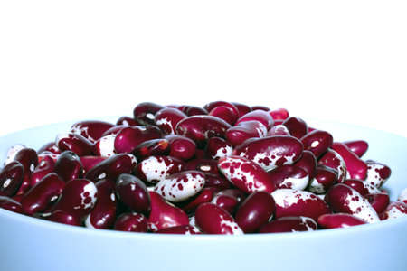 Bowl of Bean isolated on whiteの写真素材