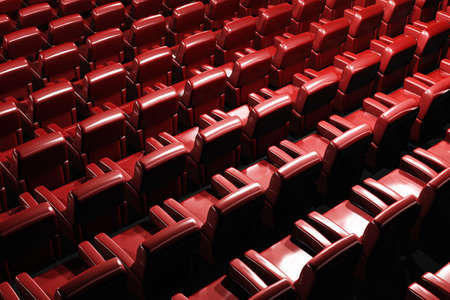 Cinema Auditorium Interior 3D renderの写真素材