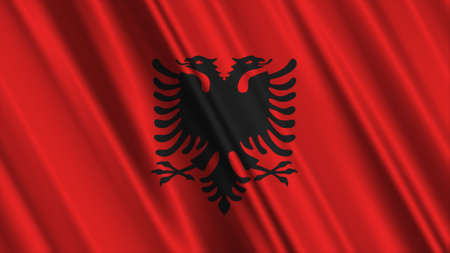 Albania Flagの写真素材