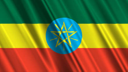 Ethiopia Flagの写真素材