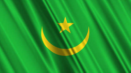 Mauritania Flagの写真素材