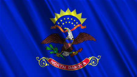 North Dakota Flagの写真素材