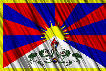 Tibet Flagの写真素材