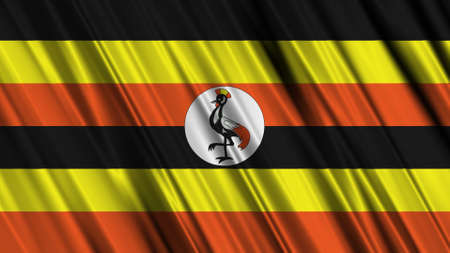 Uganda Flagの写真素材